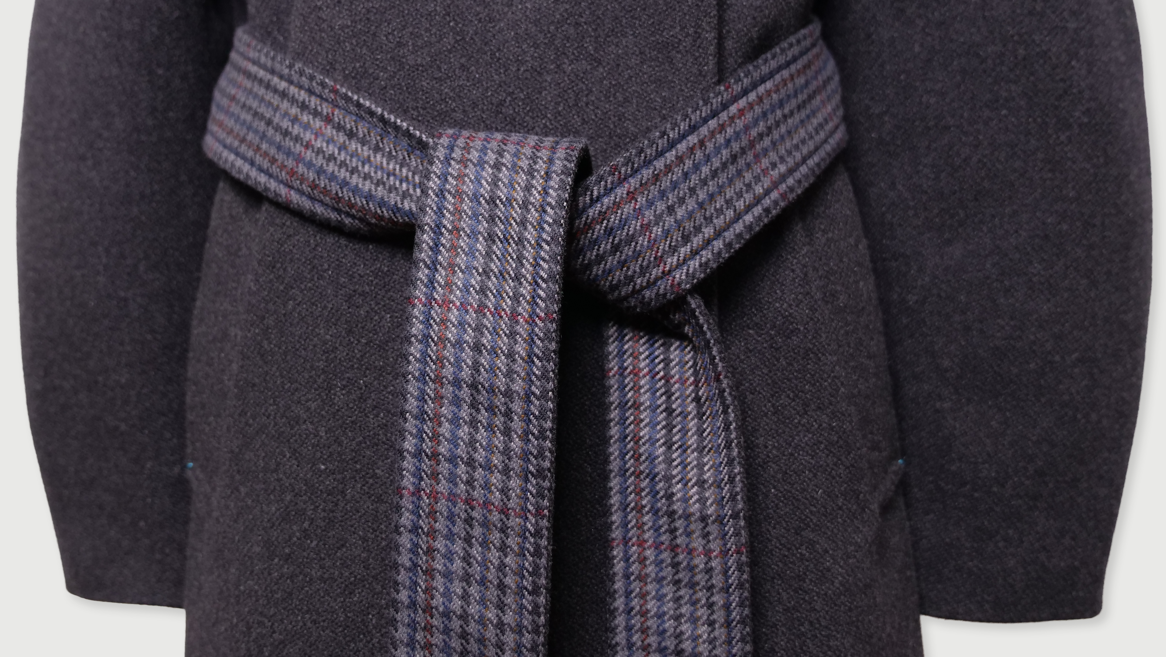 Long manteau en laine Wool Trench