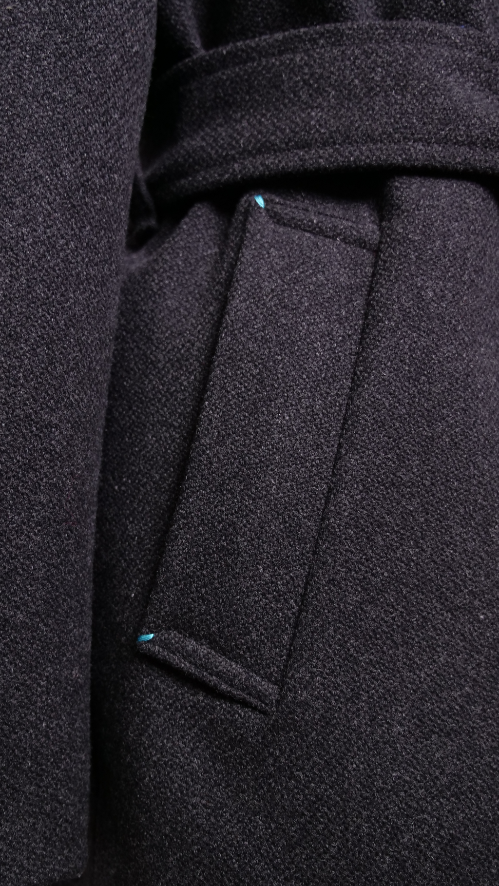 Long manteau en laine Wool Trench