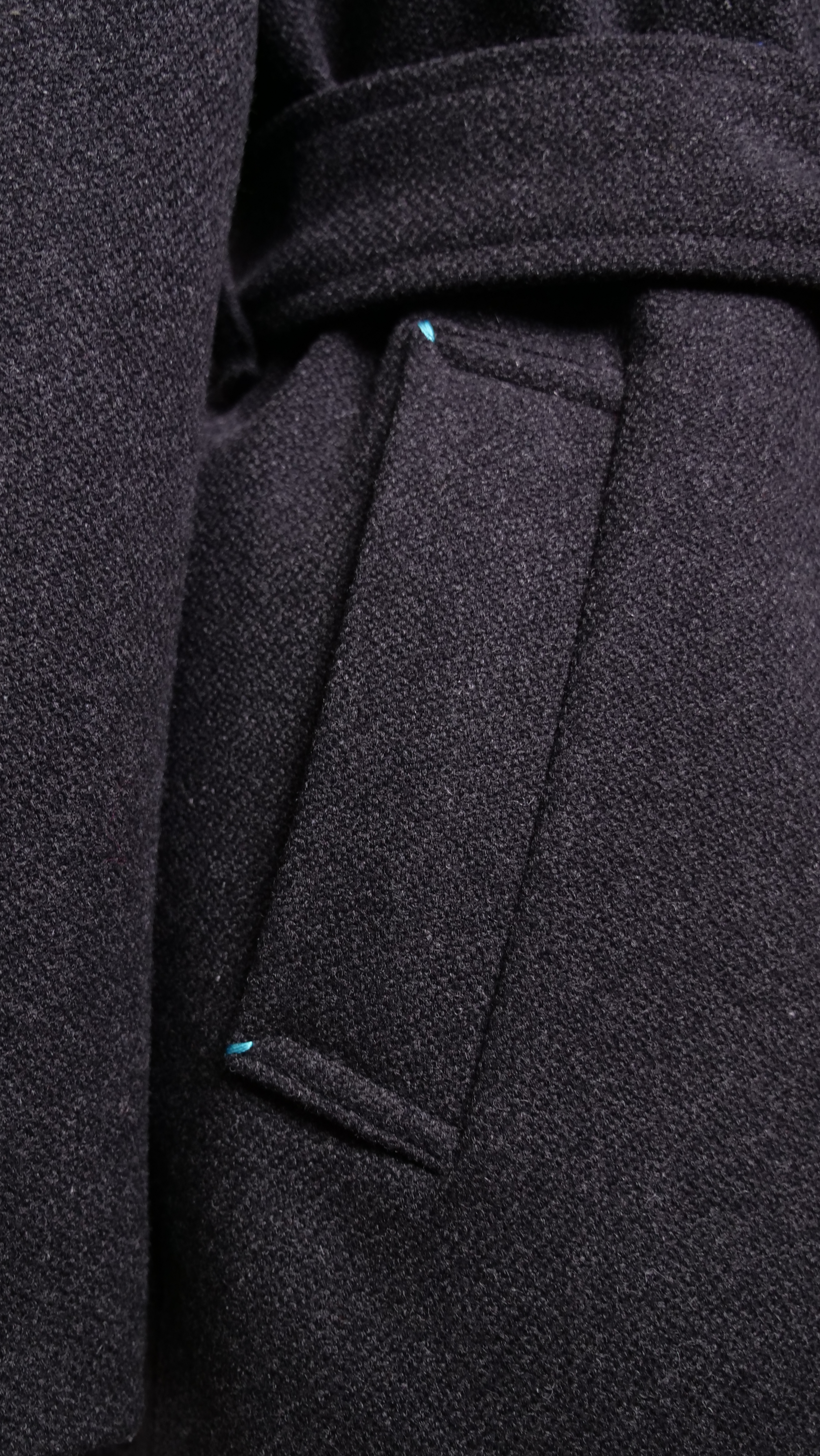 Long manteau en laine Wool Trench